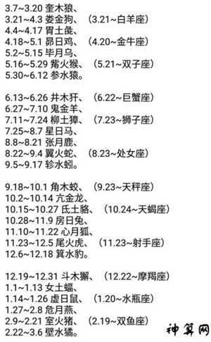 28星宿情侣配对(二十八星宿情侣配对)