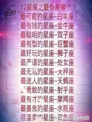 天生聪明的六大星座(天生聪明的六大星座女)