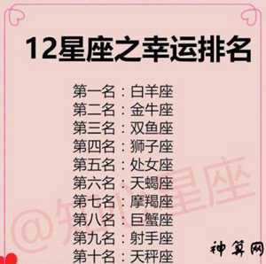 今天的幸运星座是什么星座(今天的幸运星座是什么星座)