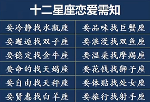 十二星座最不适合谈恋爱的(十二星座最不适合谈恋爱的星座)