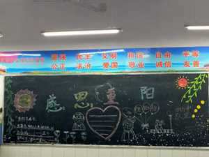 重阳节黑板报图片大全2019(重阳节黑板报图片大全高中)