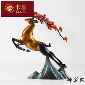 铜制鹿风水用品