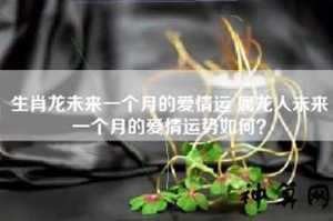 个人爱情运势(个人爱情运势怎么看)
