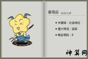 了解摩羯座(了解摩羯座男生)