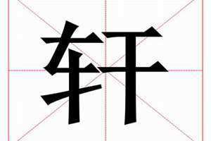 轩字取名的寓意男孩(轩字取名的寓意)