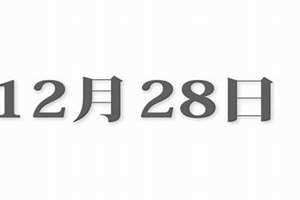 12月28日是什么日子?(12月28)