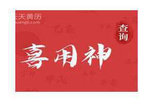 查喜用神和忌神免费查询 查喜用神最正确免费的软件