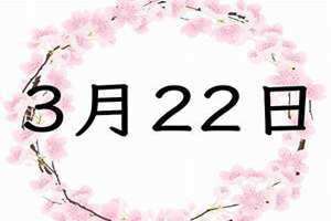 3月22日是世界什么节日(3月22)