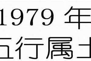 1979属什么命五行是什么(1979属什么)