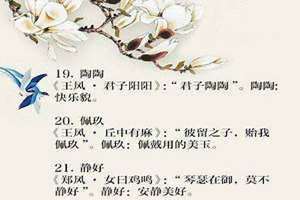 女诗经男楚辞取名宝典(女诗经男楚辞取名)