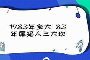 1983年多大了今年2024 1983年多大属什么