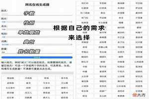 名字随机生成器软件四个字 西方名字随机生成器