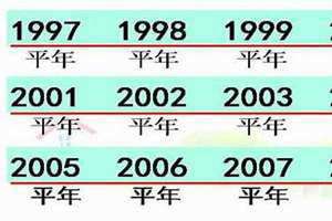 1998年是平年还是闰年的答案(1998年是平年还是闰年)