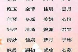 起名字女孩好听温柔的(起名字女孩)