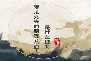 梦见死去的朋友还活着和我说话(梦见死去的朋友)