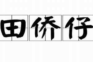 田侨仔问西施歌词是什么意思 田侨仔问西施闽南语翻译