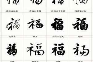 硬笔福字的100种写法 福字的100种写法简体敬业福