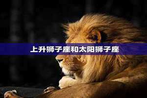 上升狮子座的男生 上升狮子下降是什么