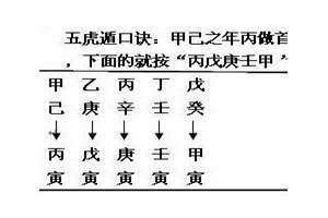 五虎遁五鼠遁讲解和详解 五虎遁的推算方法