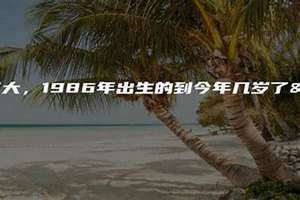 1986年多大了今年2024(1986年多大)