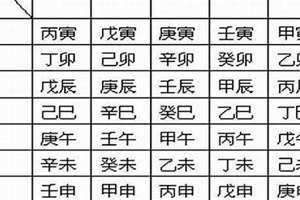 八字日柱查询表免费(八字日柱查询)