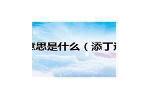 添丁进口下一句 添丁进口打一国家名
