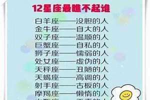 12星座谁最丑图片 12星座谁最丑男