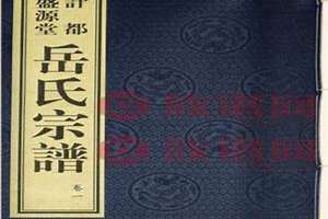 岳氏家谱字48辈大全(岳氏家谱)