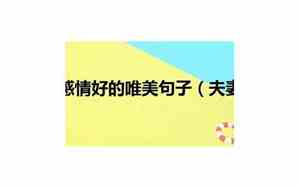 发小变夫妻的句子搞笑