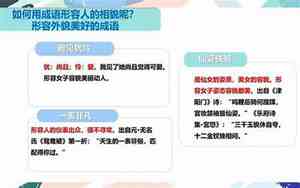 体面相貌好看的成语