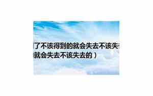 失去了很多的句子成语