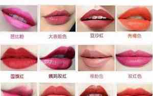 口红色号表大全