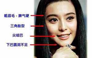 国内女明星的面相特征分析