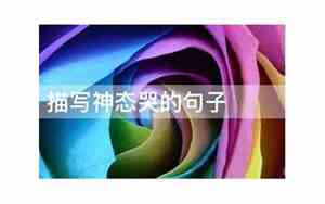 描写哭的句子英文翻译