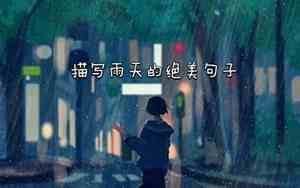 描写秋夜下雨的句子唯美