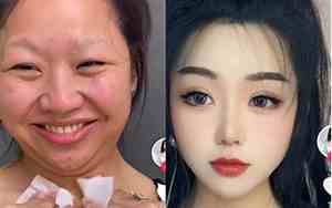 女人卸妆后的面相变化