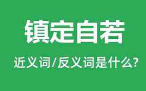 什么定自若成语