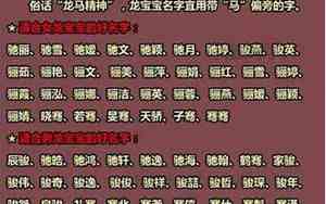 龙宝宝取名字男孩2024年