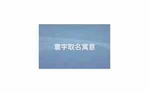 寰字取名慎用
